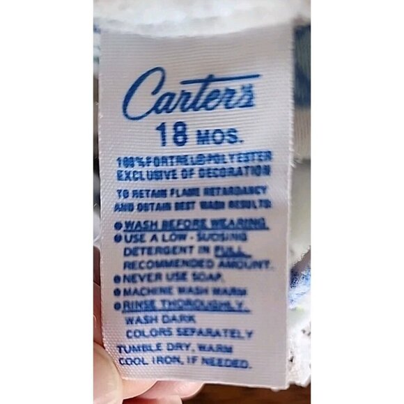 Vintage Carter's 18 months Gown Love A Parade Bear - Picture 6 of 7